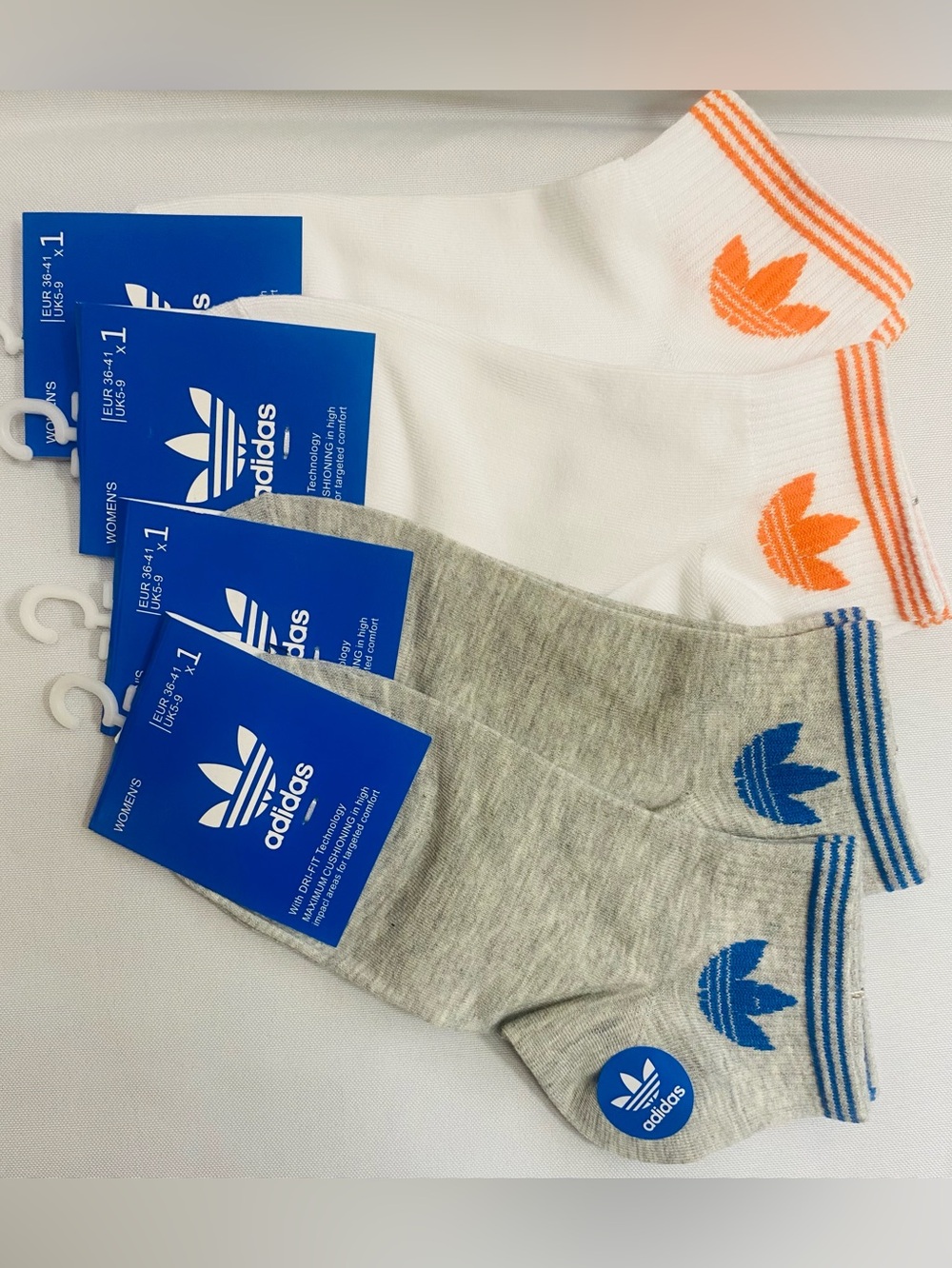 Adidas Originals Women’s Low-Cut Ankle Socks – 4 Pairs – New with Tags
